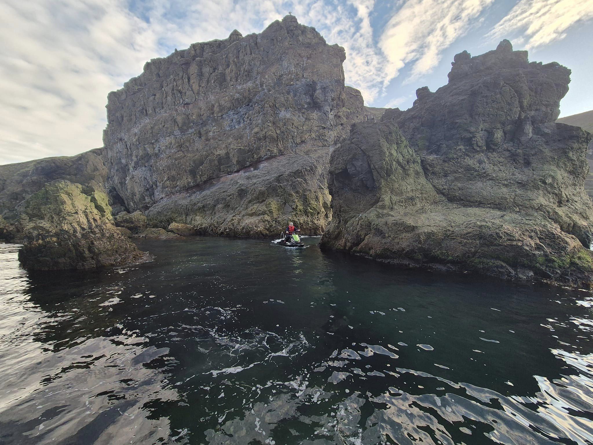 Jetski leikið sér