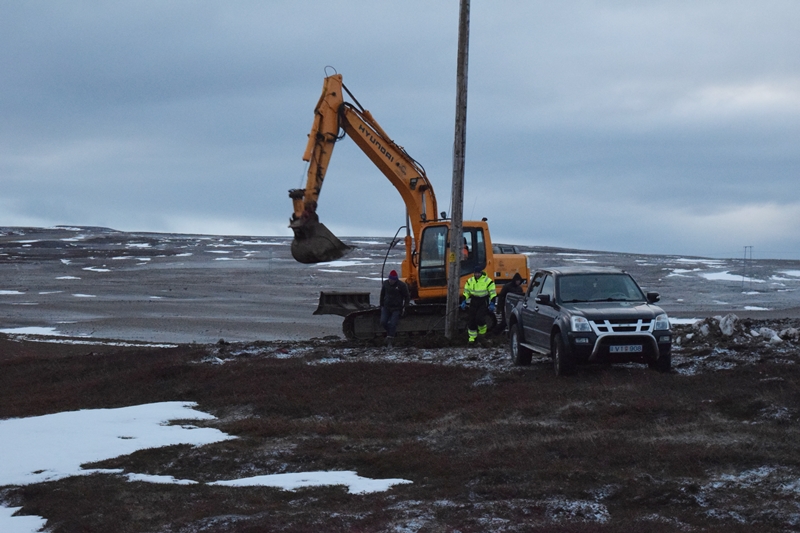 Göngubrautin verður lýst upp með tíu ljóskösturum til að byrja með að minnsta kosti. Mynd/epe